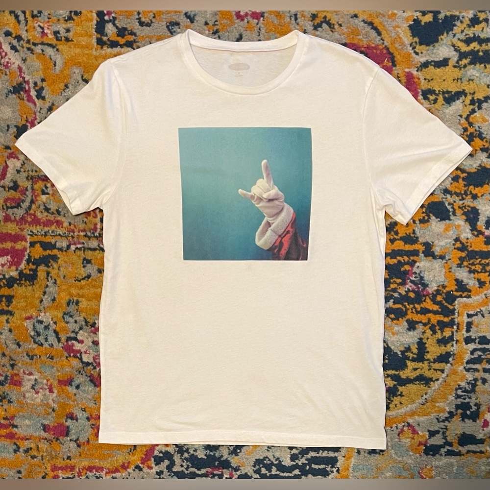 Santa “Rock On” Graphic Tee Medium